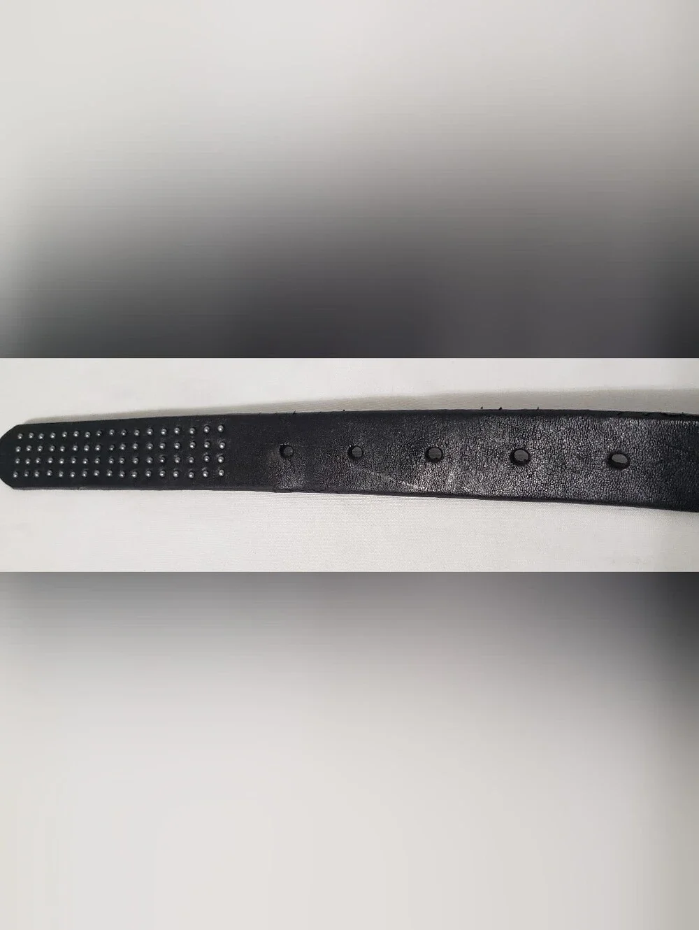 Gap Black Leather Studded Belt Size XS
